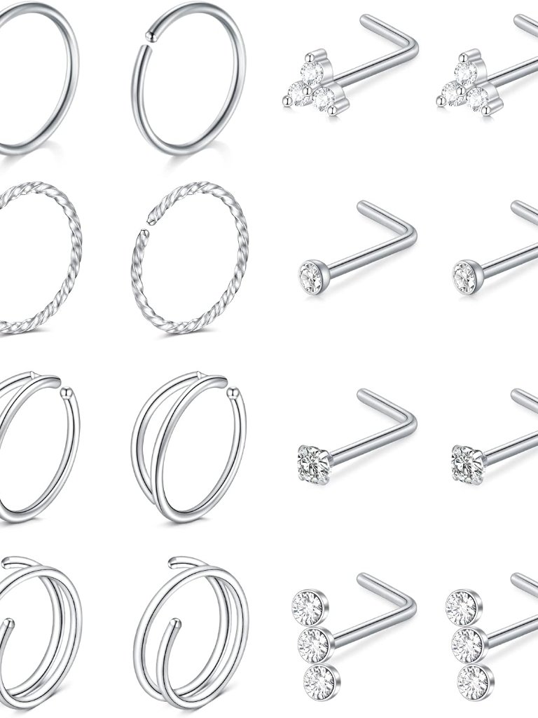 Nose Rings 20g Nose Rings Hoops Nose Studs Nose Rings For Women Surgical Steel N
